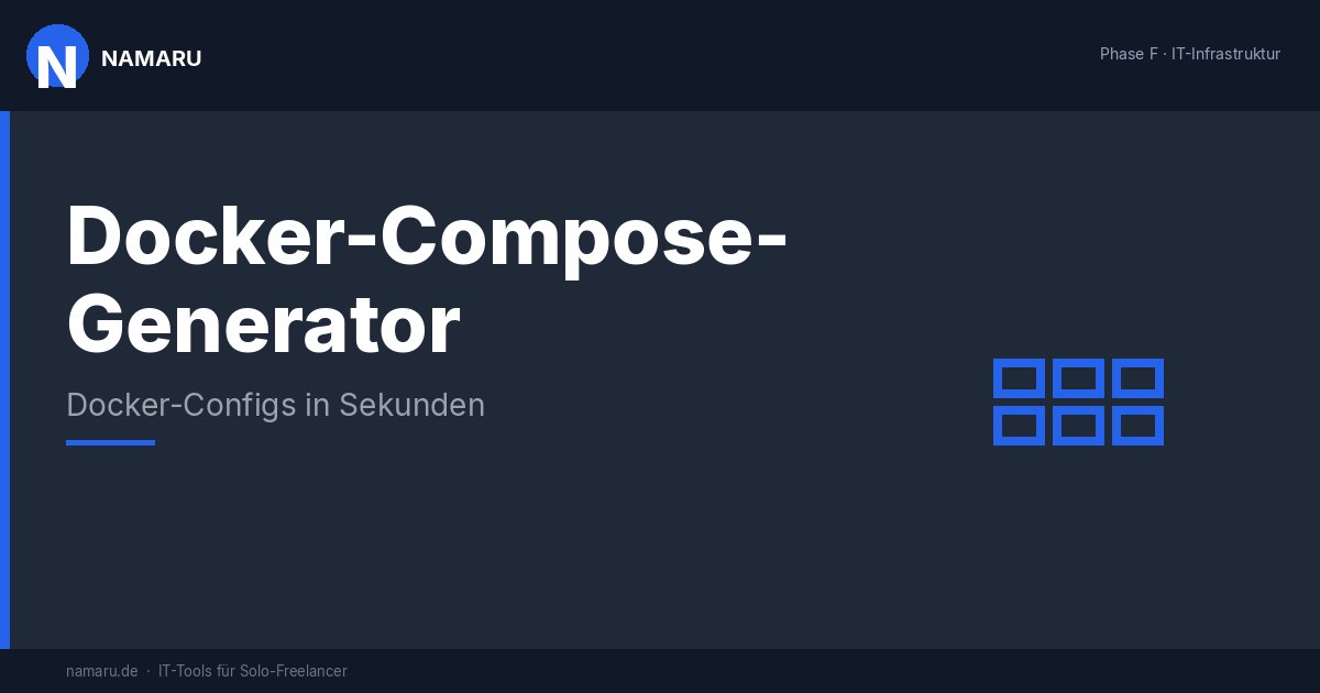 Cover: Docker-Compose-Generator