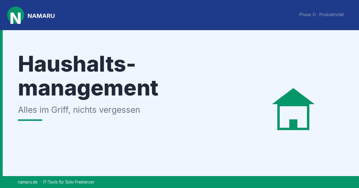Cover: Haushaltsmanagement für neurodivergente Menschen